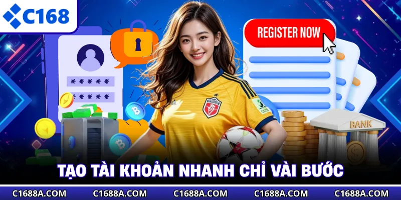 Tạo tài khoản nhanh chỉ vài bước